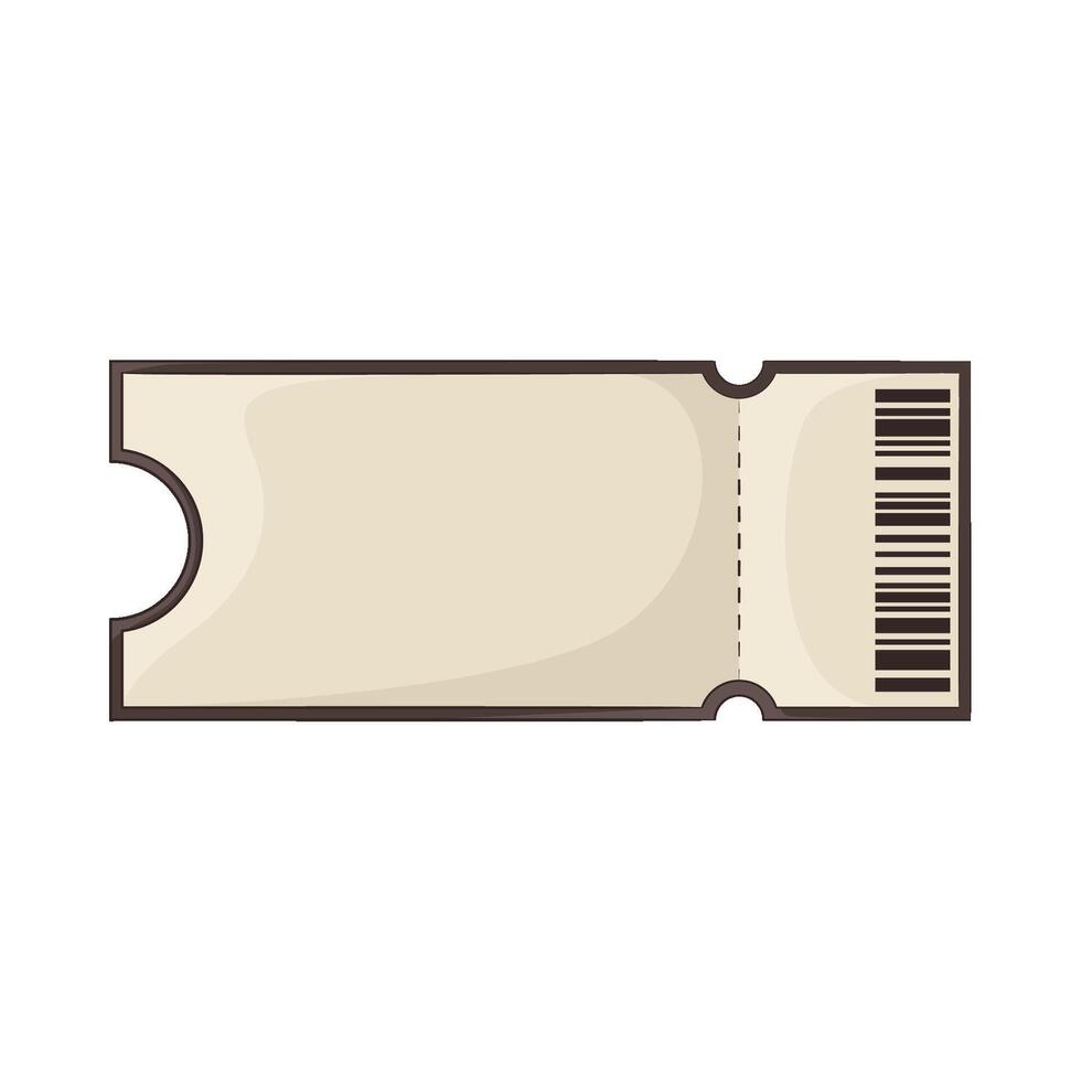 Illustration of ticket vector