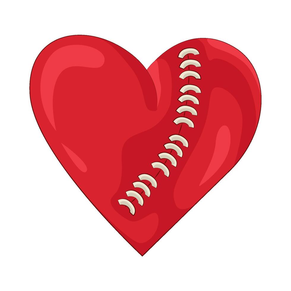 Illustration of broken heart vector