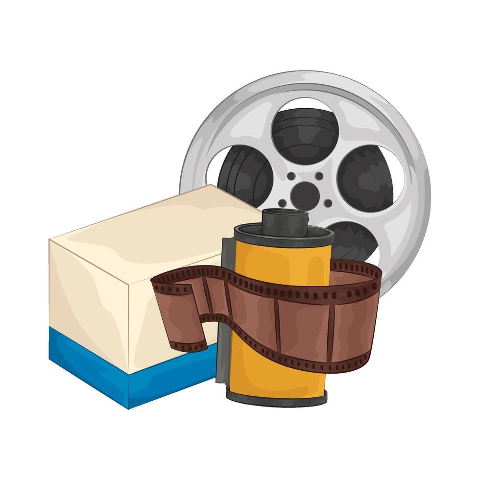 Illustration of film roll vector
