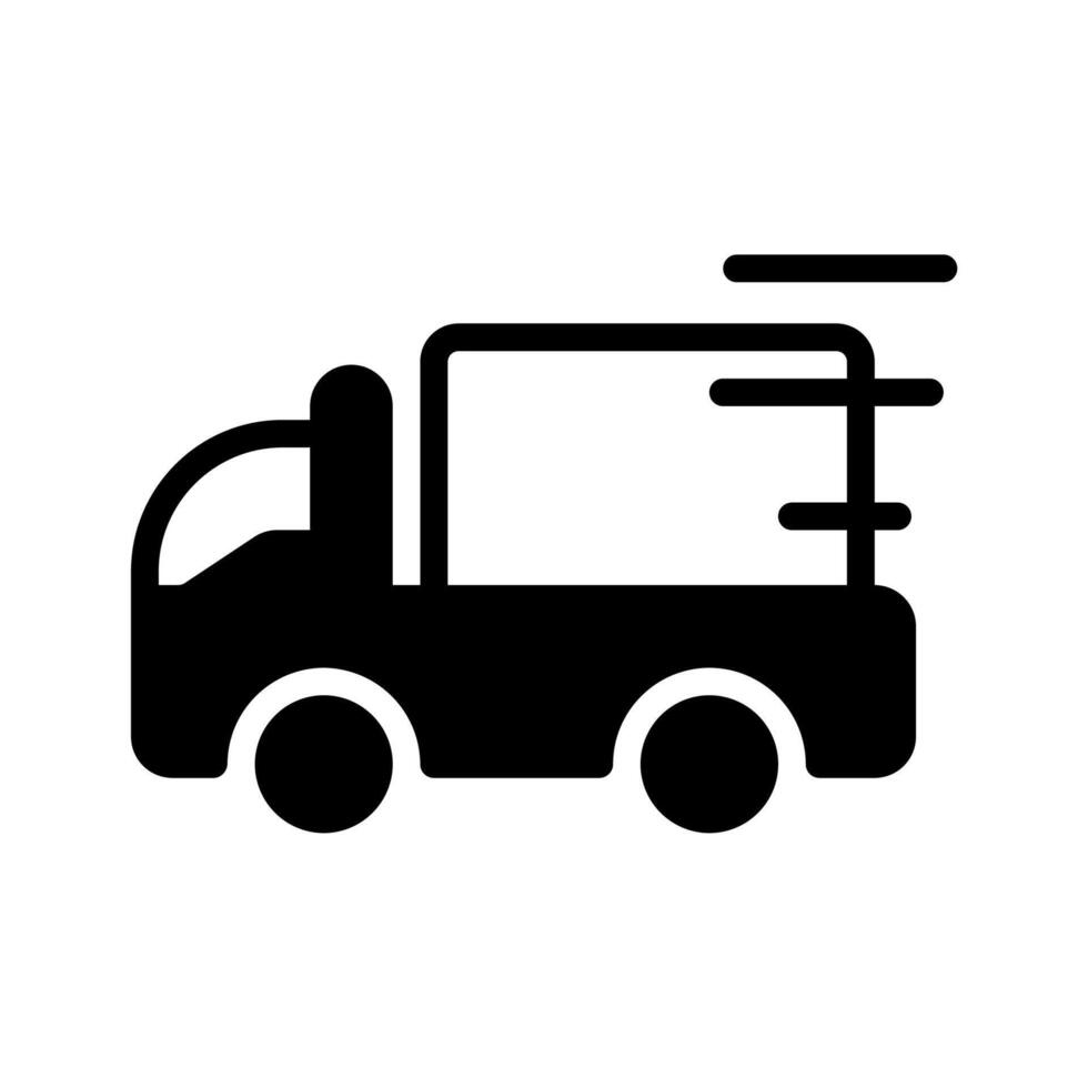 truck, shipping icon or logo illustration style. Icons ecommerce. vector