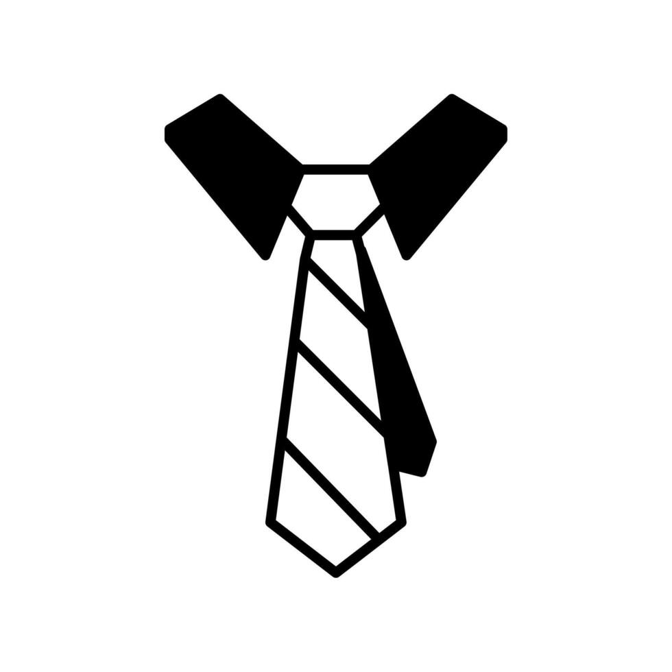 Tie icon or logo illustration outline black style vector