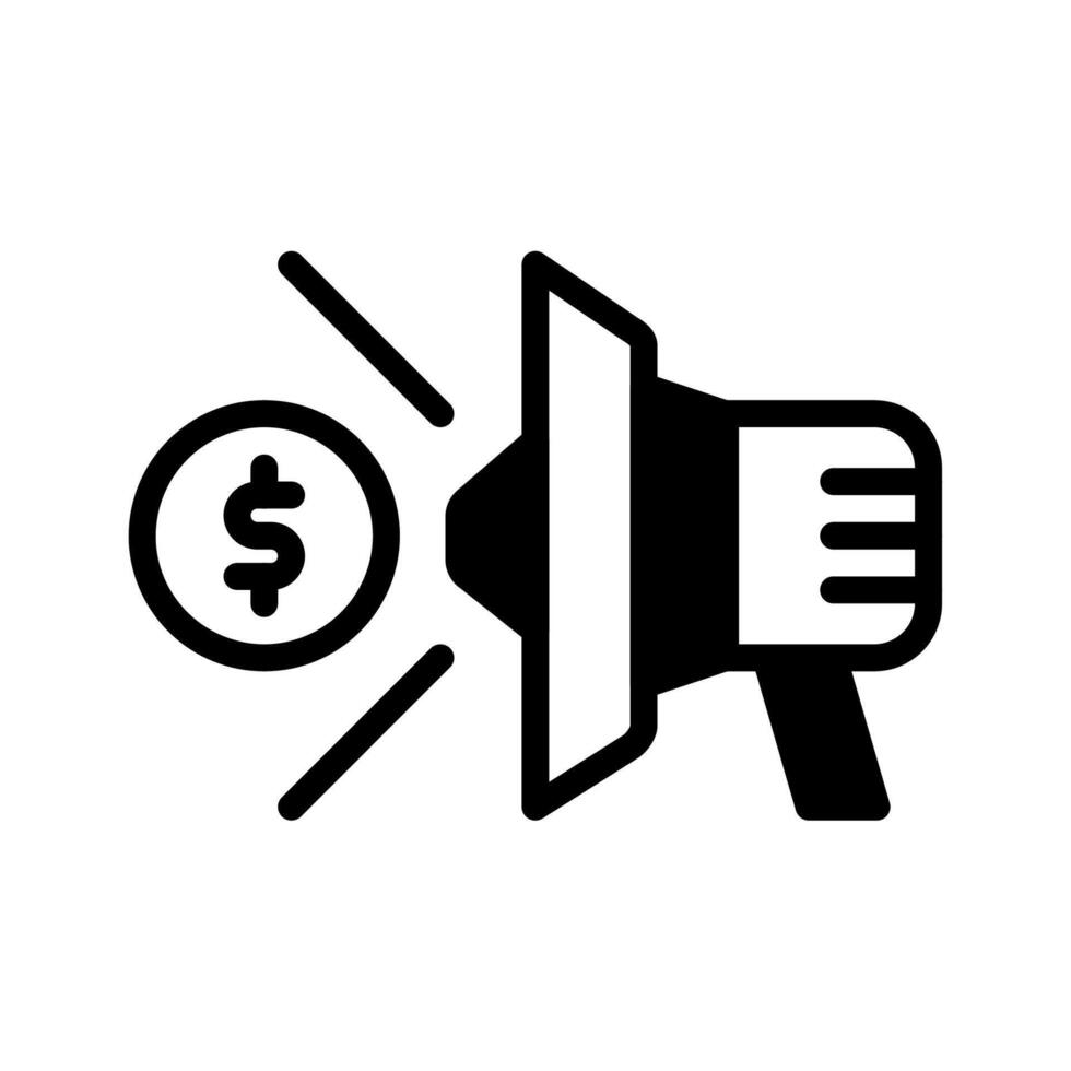 megaphone icon or logo illustration outline style. Icons ecommerce. vector