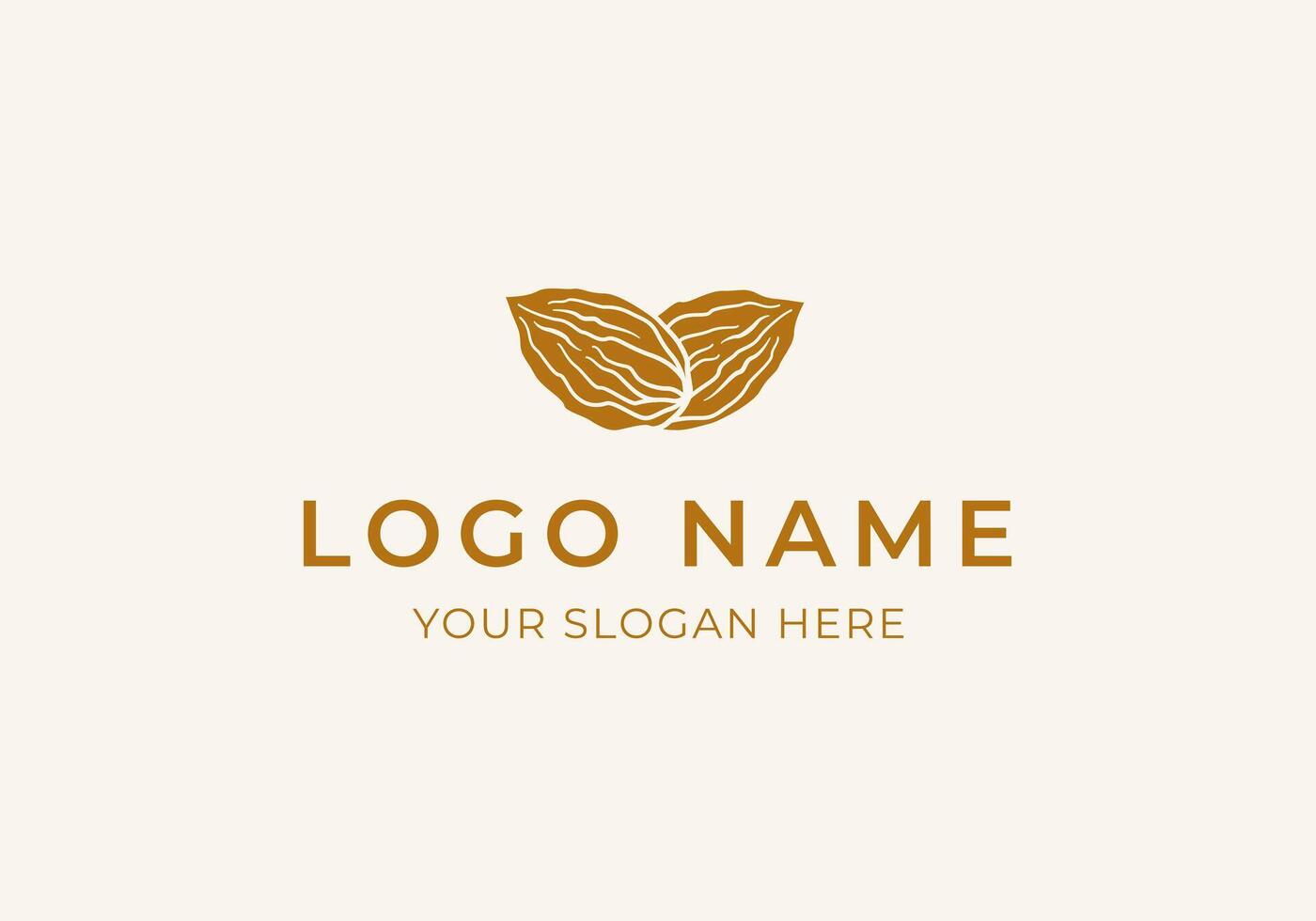 Logo Dates fruits minimalist, Dates fruits overlap logo. Editable file vector
