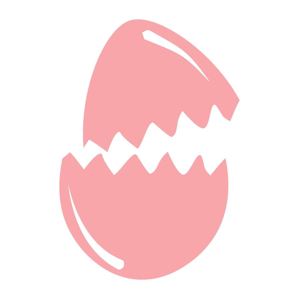 broken egg design vector