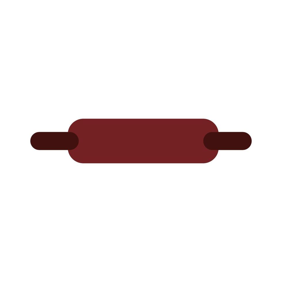 Wooden rolling pin vector