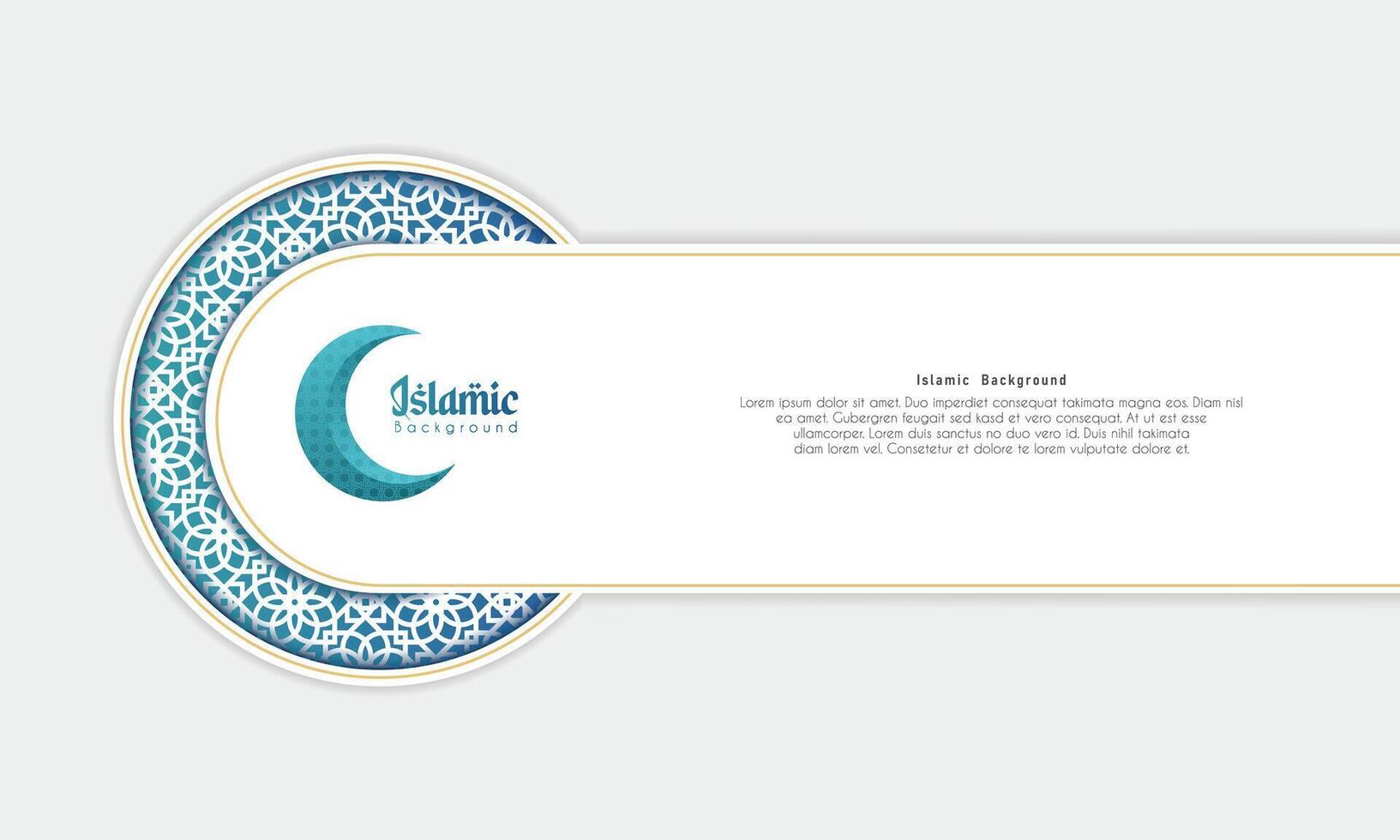 The background of classical Islamic decorations for the celebration of Islamic holidays vector