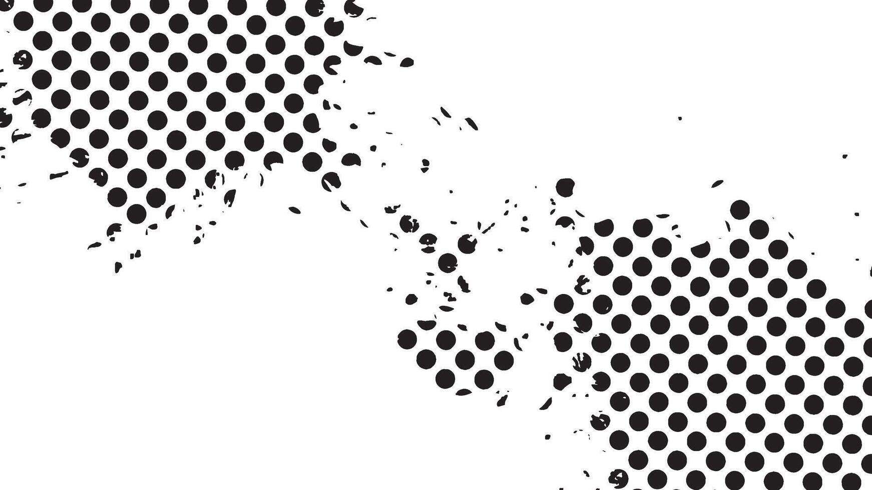 Grunge vintage design effect with halftone pattern. vector