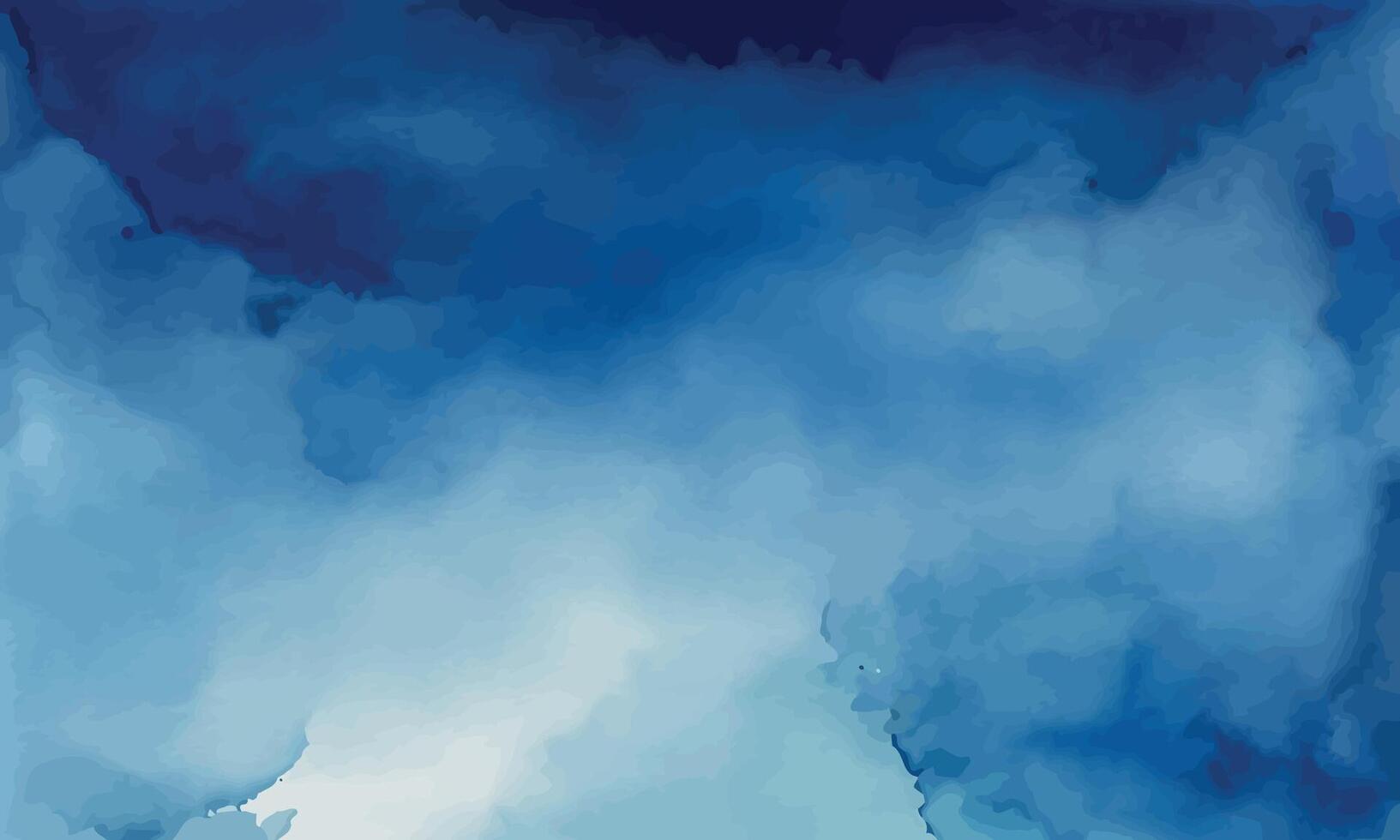 Watercolor Blue Background. Christmas watercolor abstract background vector
