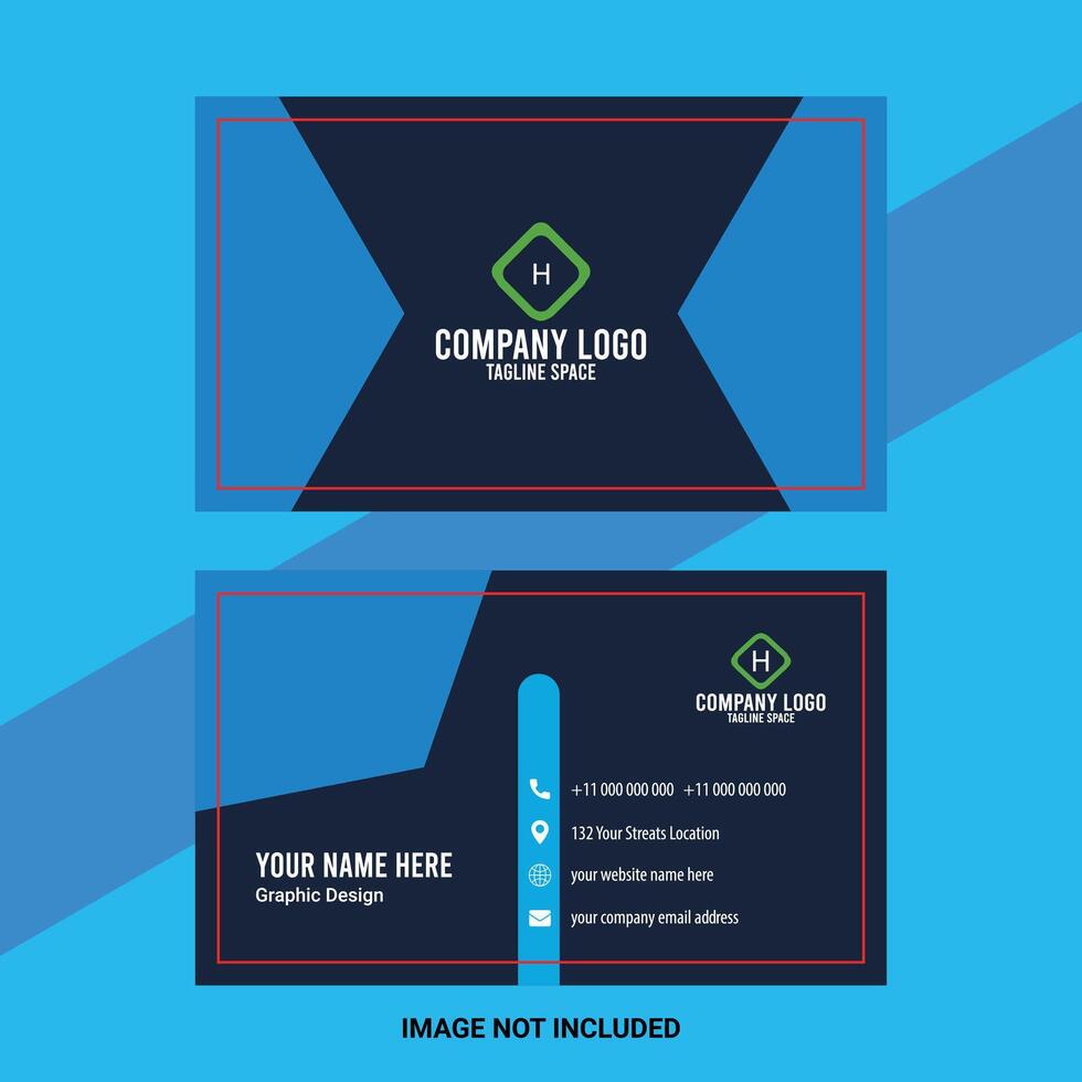 Creative Modern Business Card Design vector