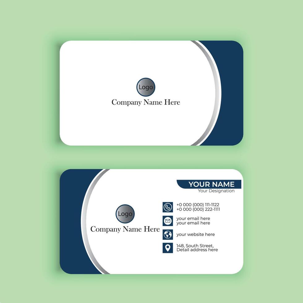 Unique Busniess Card Design vector