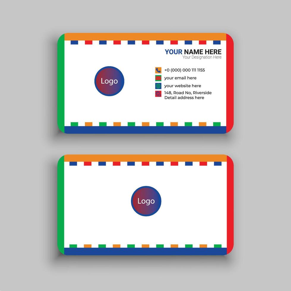 Unique Busniess Card Design vector