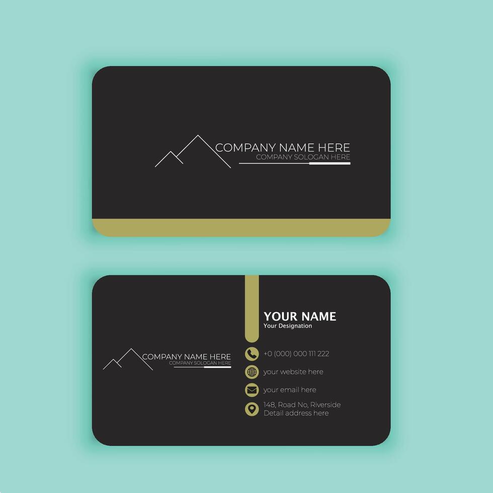 Unique Business Card Design vector