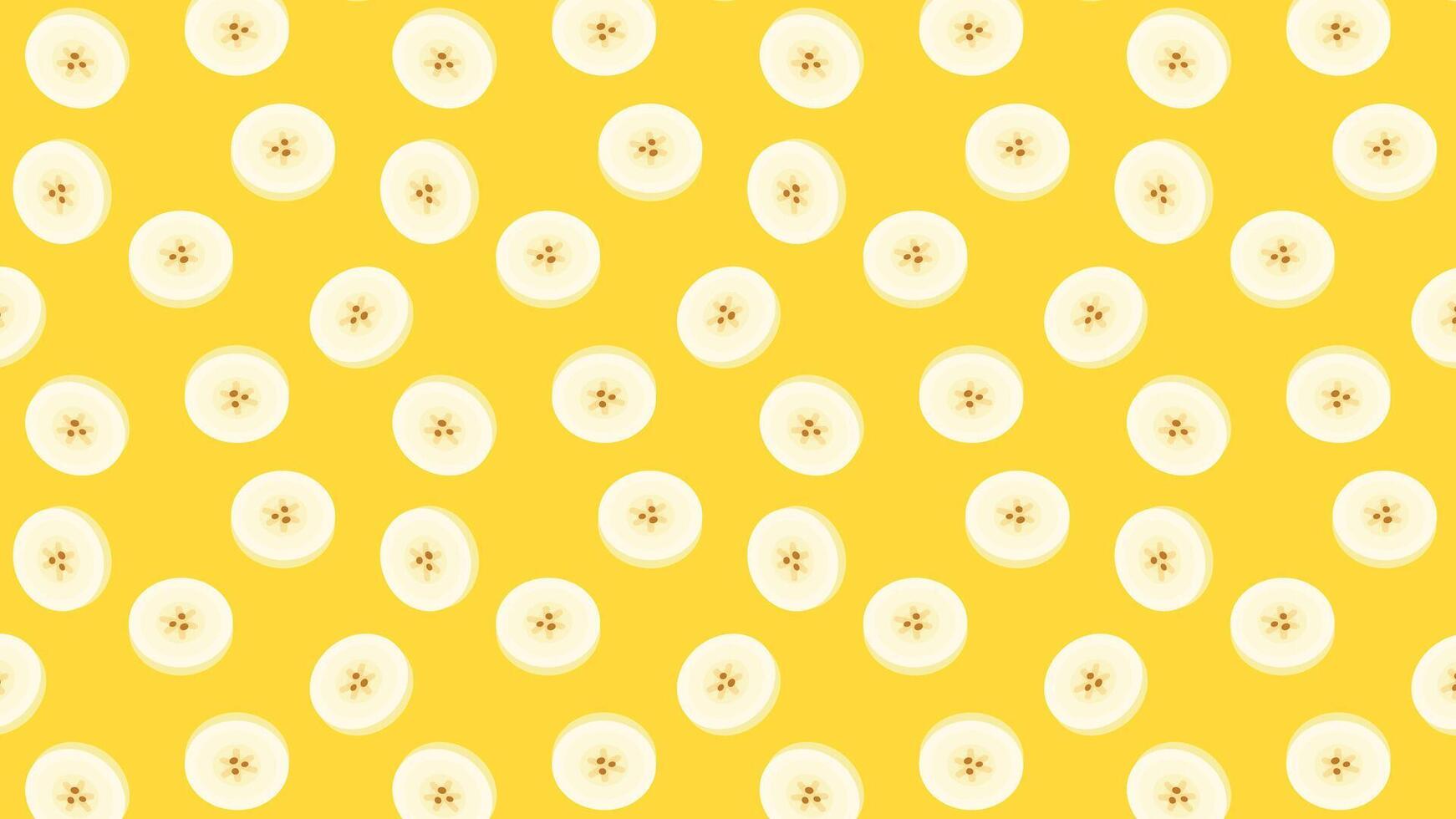 Banana pattern wallpaper. Banana banana slice . vector