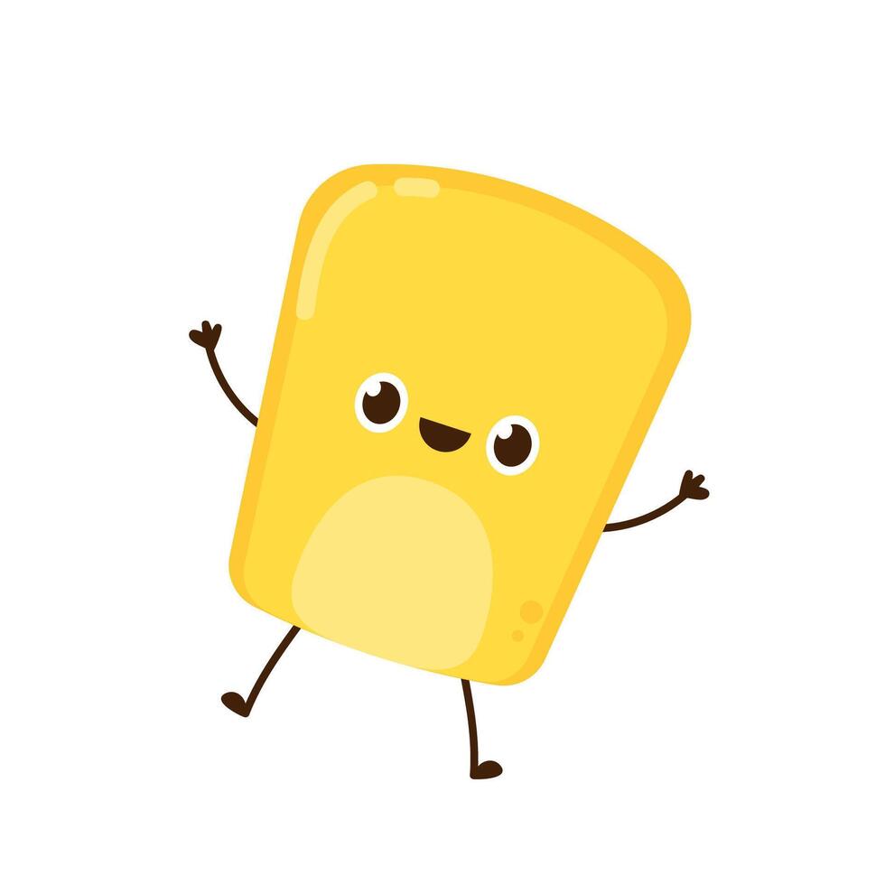 Corn kernel character design. Corn on white background. Corn kernel . vector