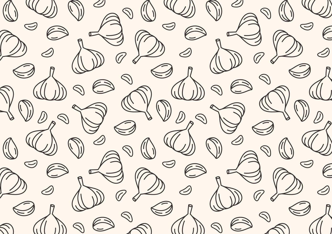 Garlic pattern wallpaper. Garlic . wallpaper. Garlic symbol . vector
