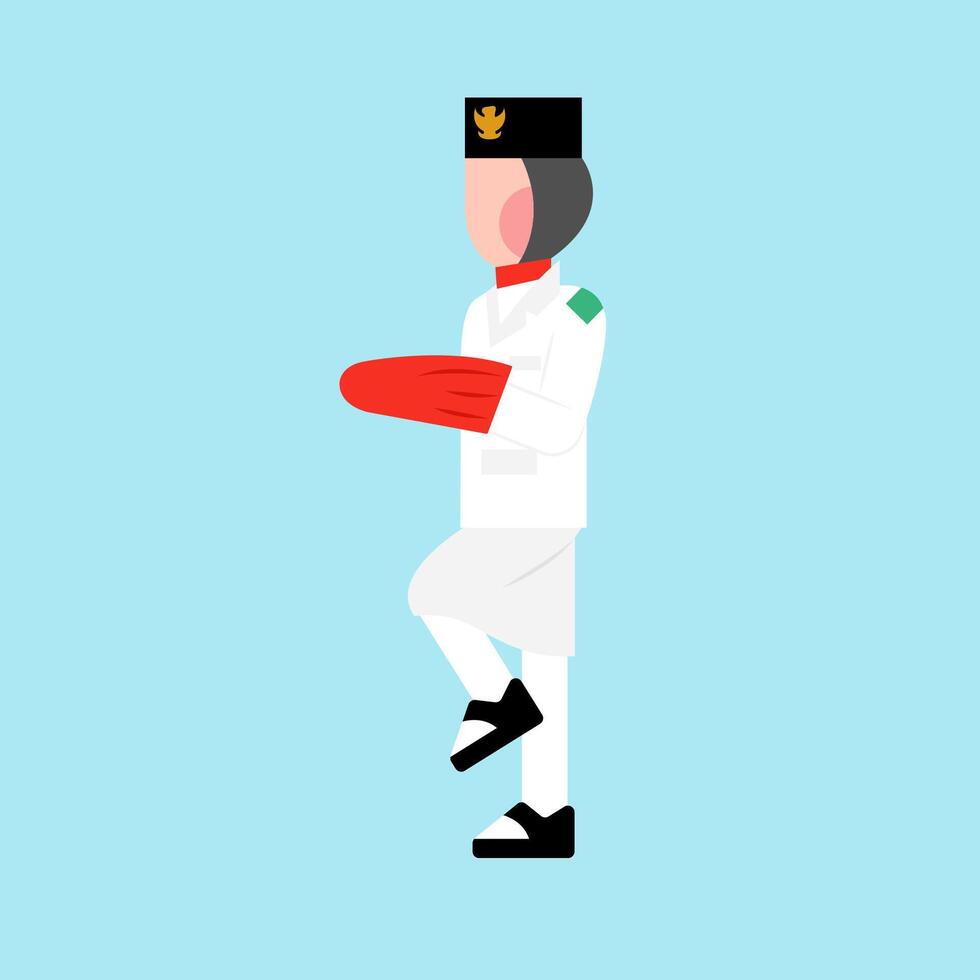 Paskibraka Indonesian Independence Day vector