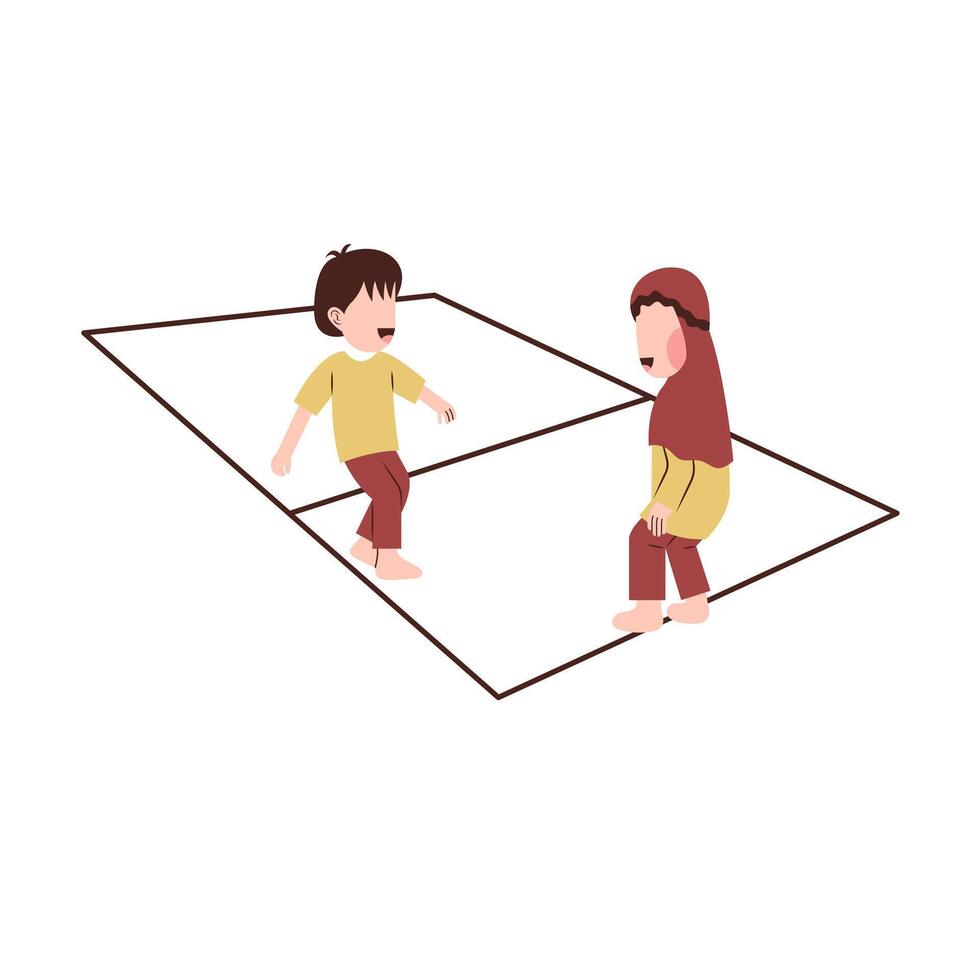 Indonesian Traditional Game vector