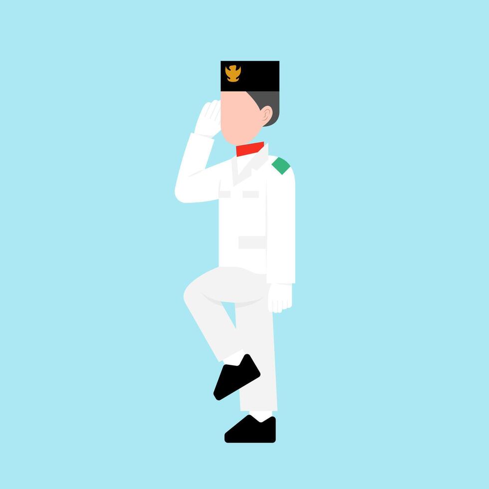 Paskibraka Indonesian Independence Day vector