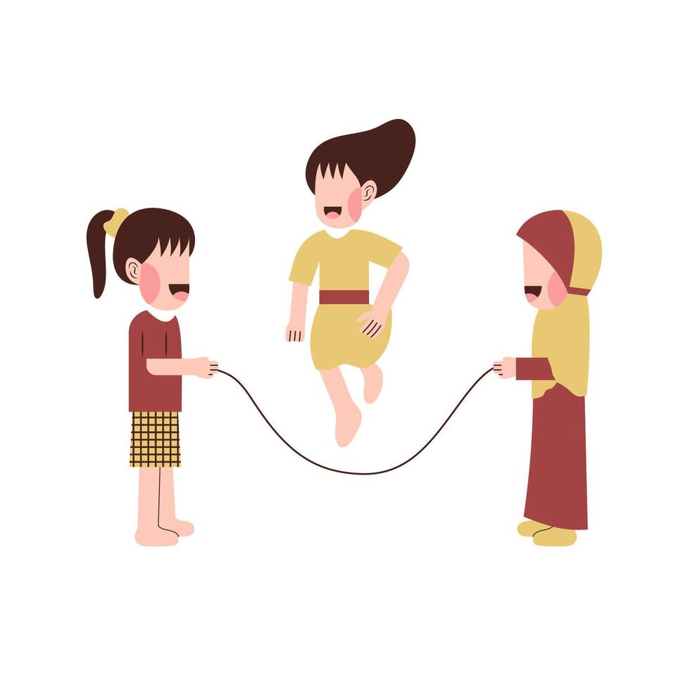 Indonesian Traditional Game vector
