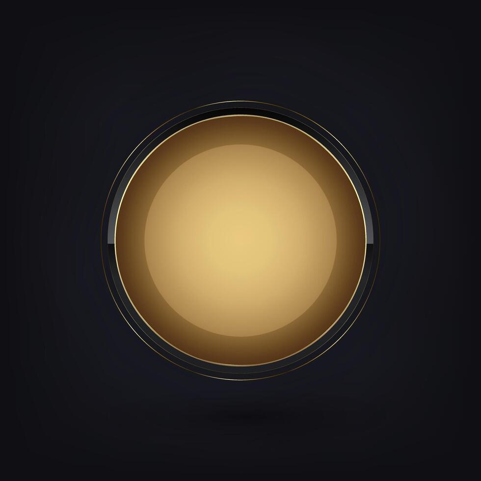 Button of the overall design exudes a sense of premium quality and sophistication, suitable for high-end branding or luxury products vector