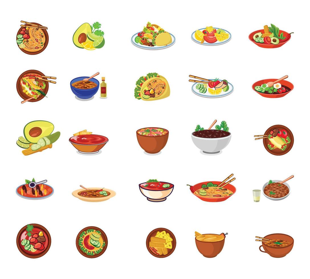 Delicious Fruit Food Illustration With Illustration Clip Art Set, Creative Fruit With White Background vector