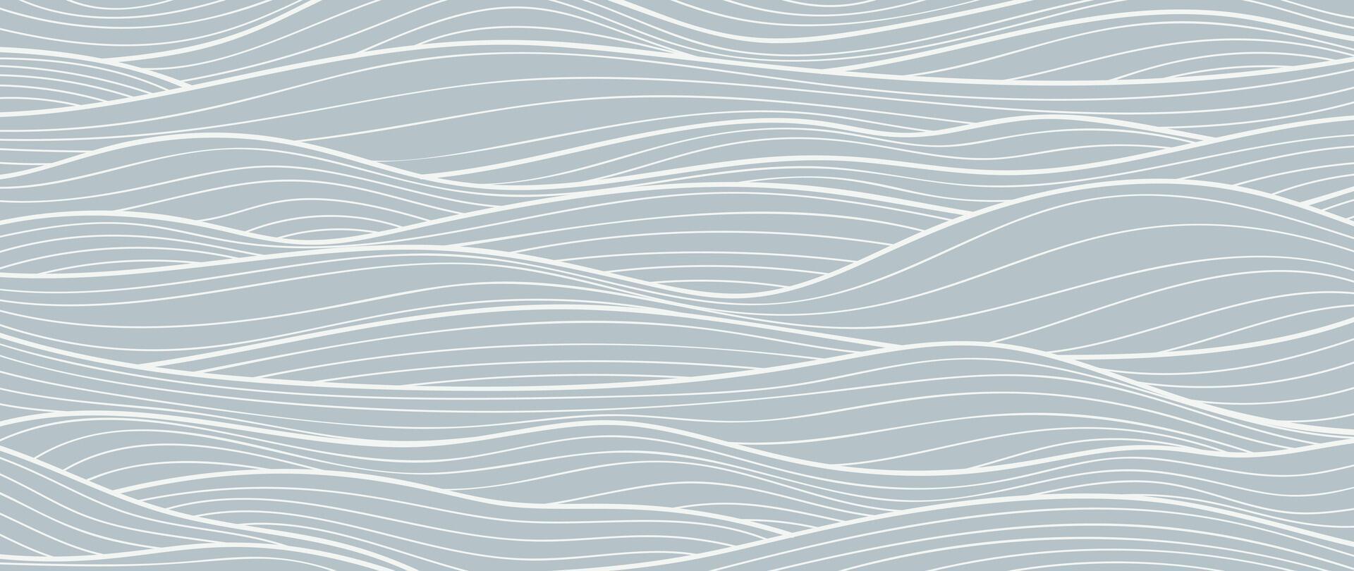 Abstract line art background . Minimalist pencil hand drawn contour doodle scribble curve lines style background. Design illustration for fabric, print, cover, banner, decoration, wallpaper. vector