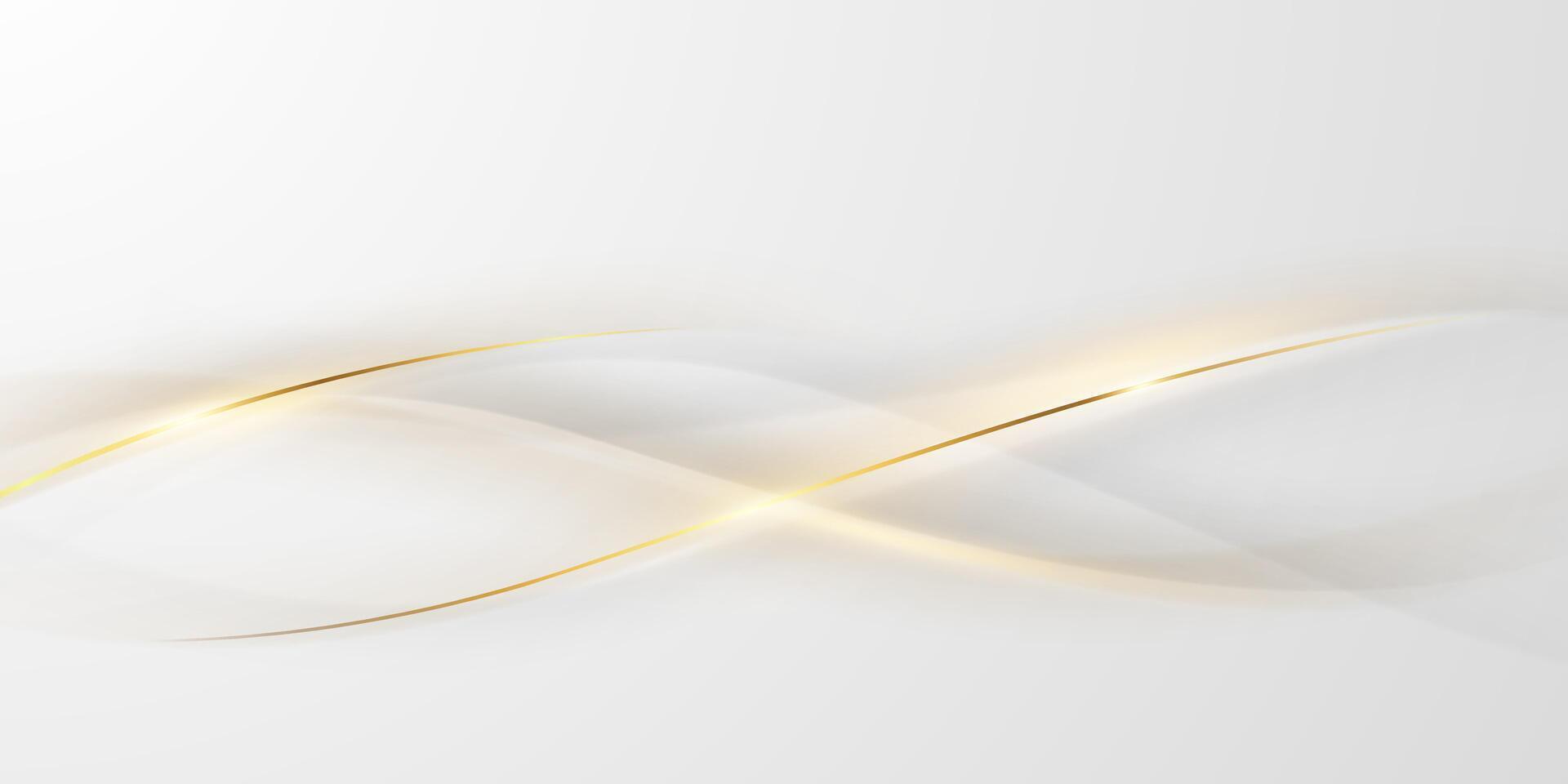 Abstract golden lines background with luxury golden illustration. vector