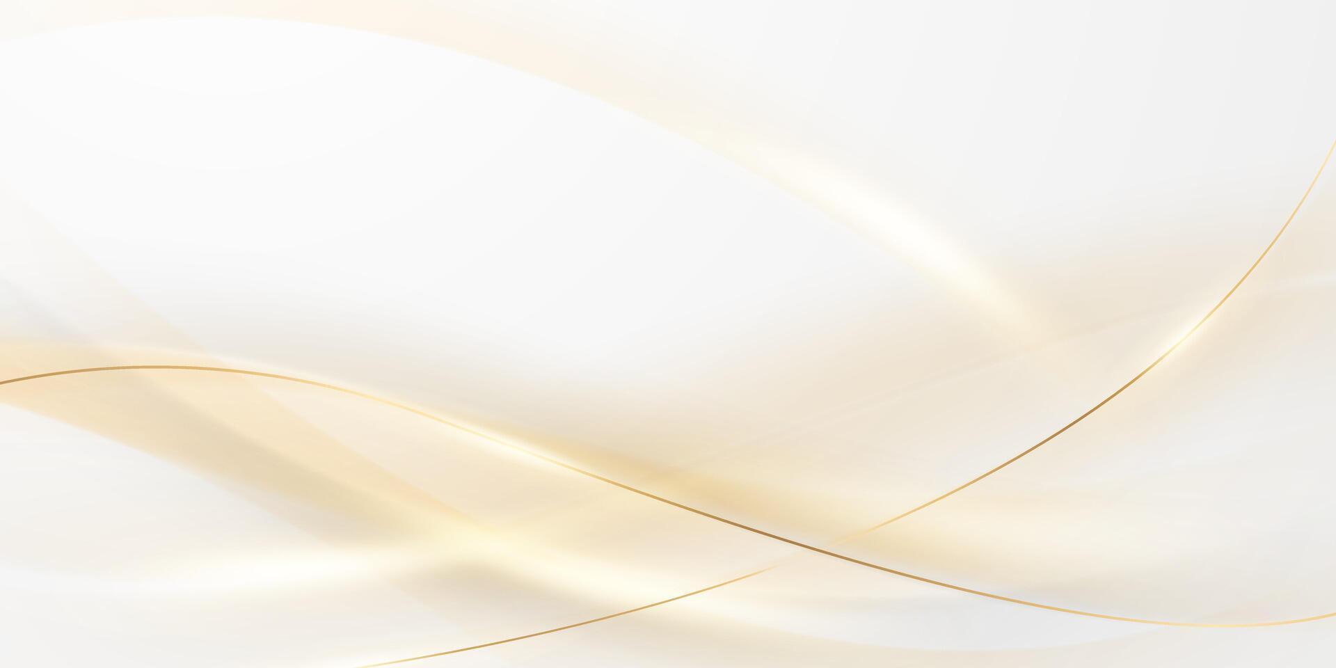Abstract golden lines background with luxury golden illustration. vector