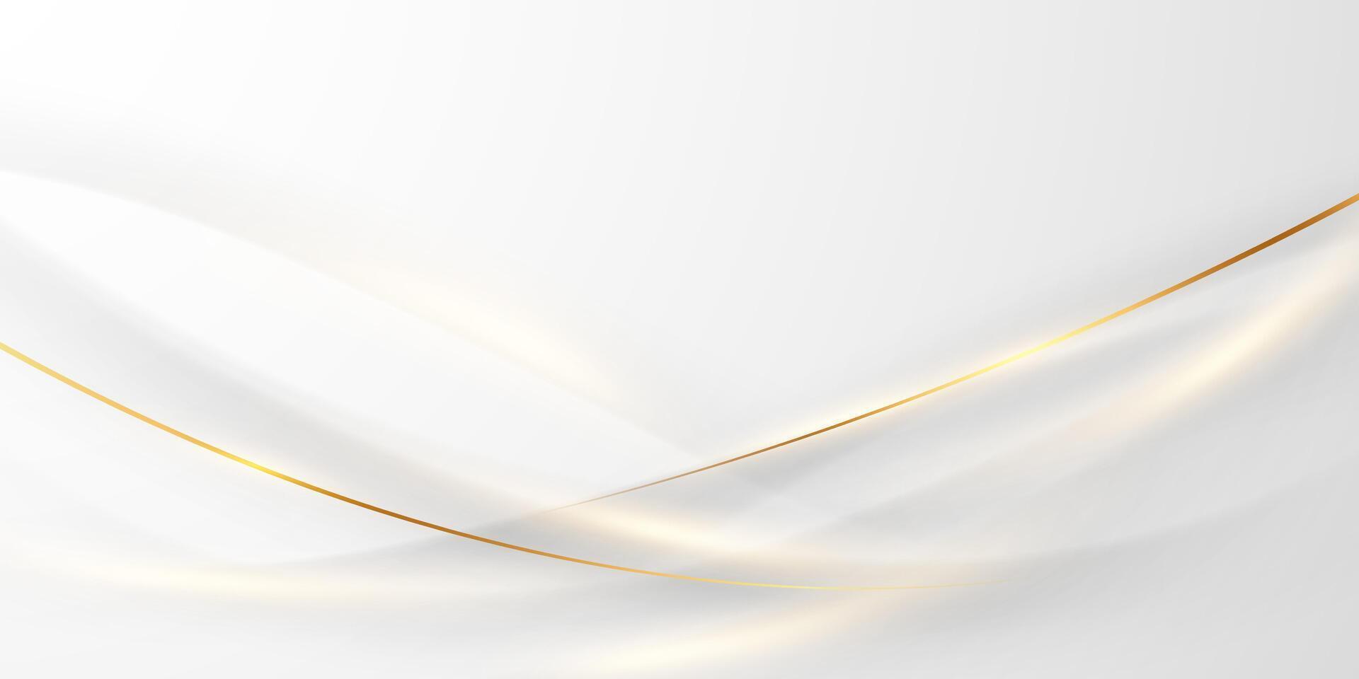 Abstract golden lines background with luxury golden illustration. vector