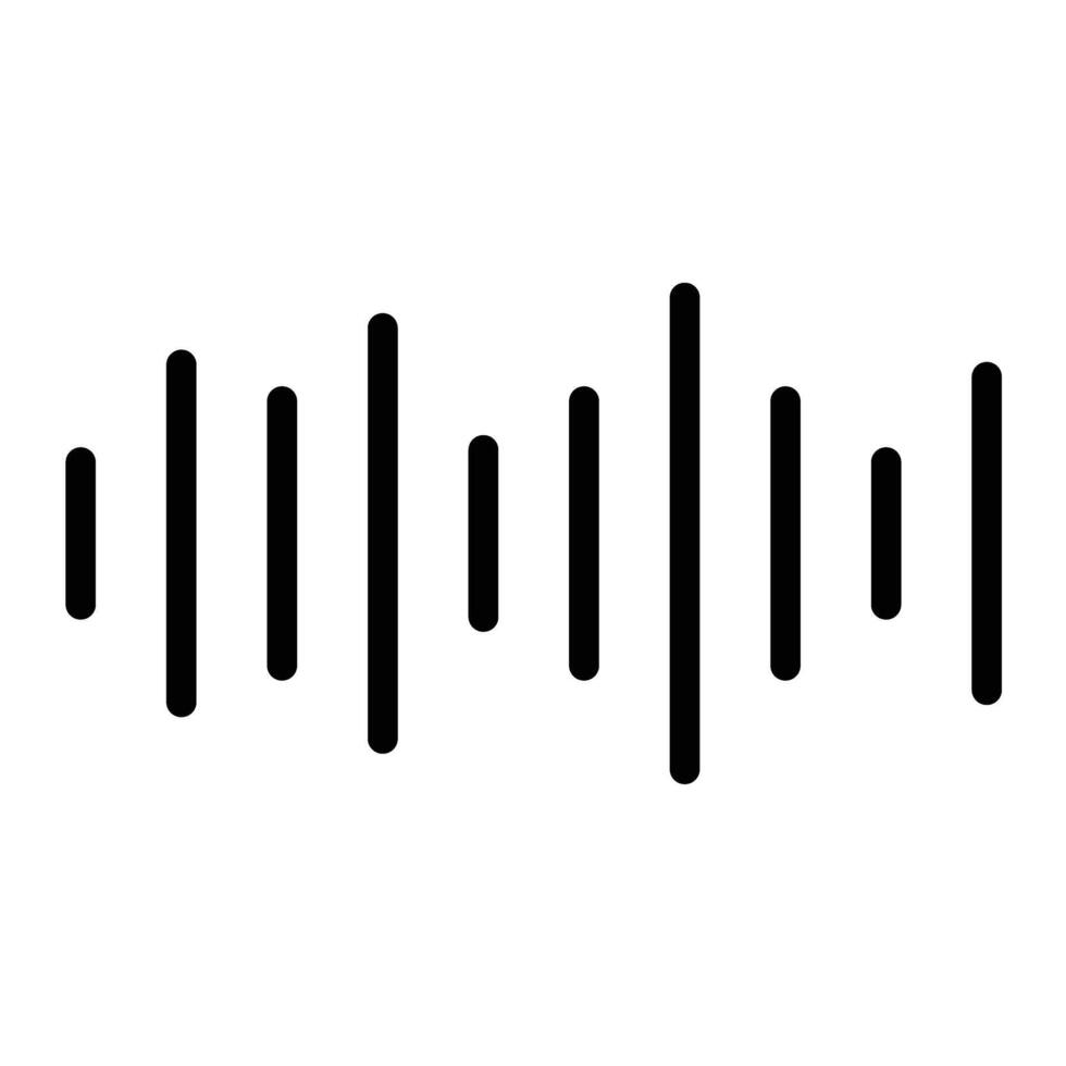 Soundtrack Line Icon Design vector