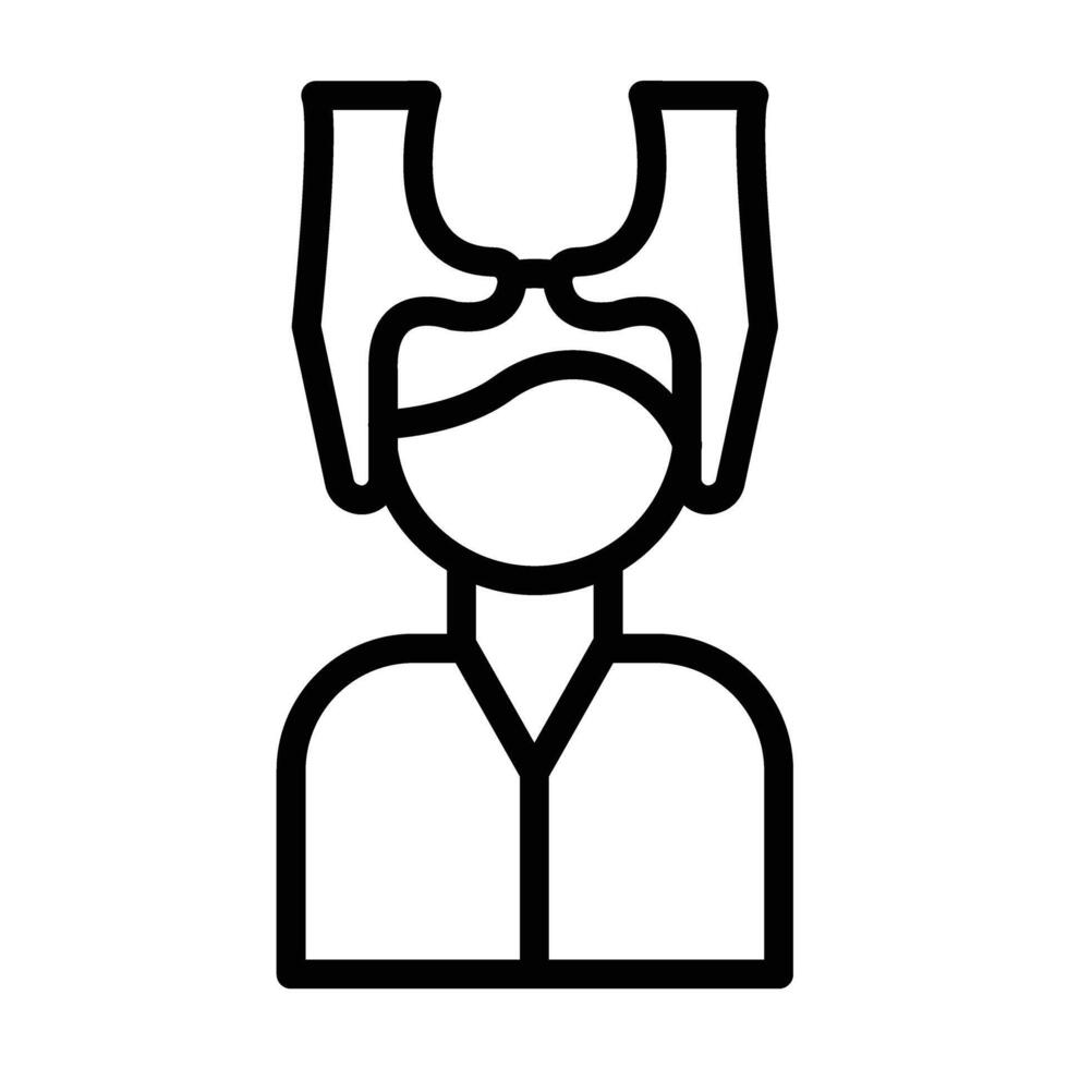 Massage Line Icon Design vector