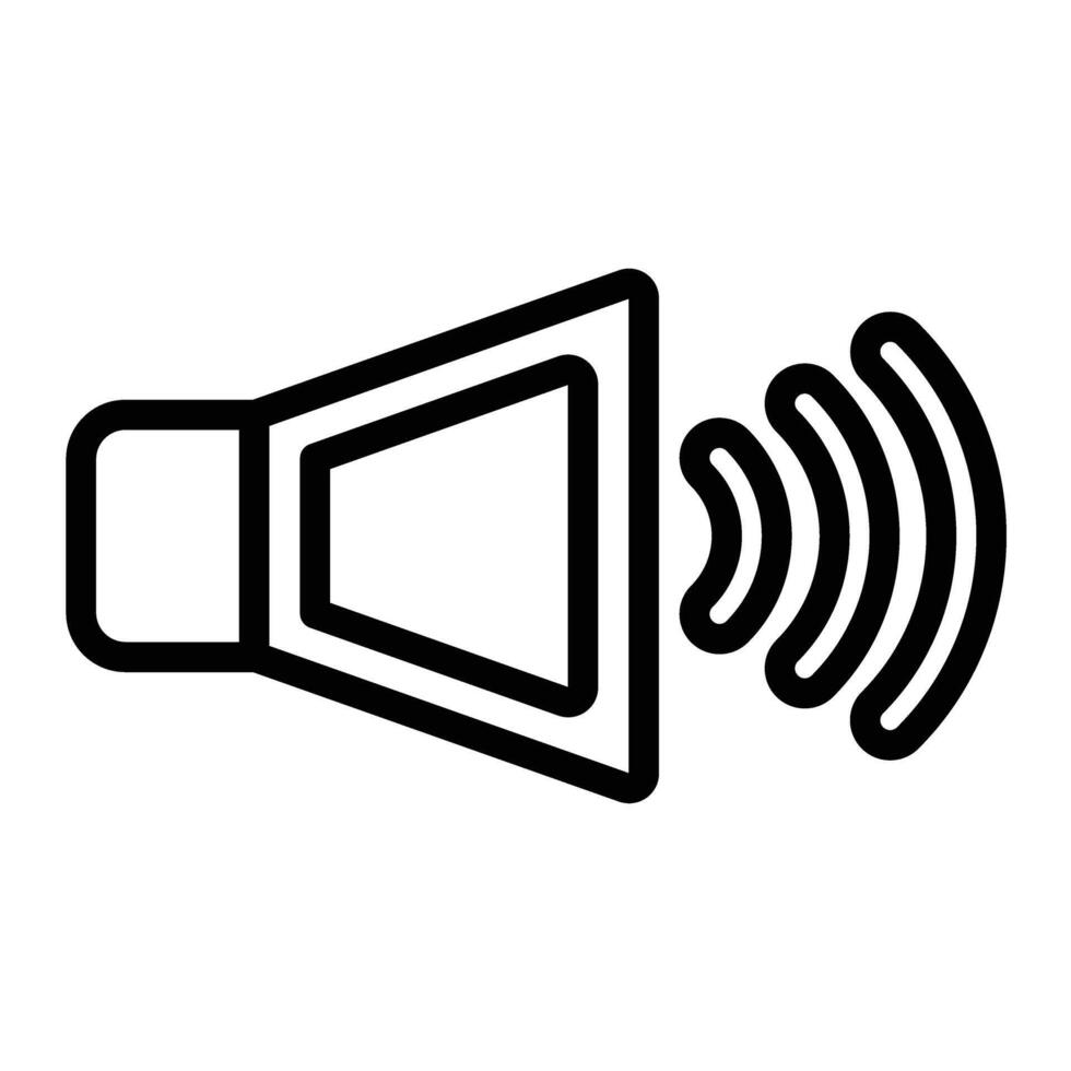 Speaker Line Icon Design vector