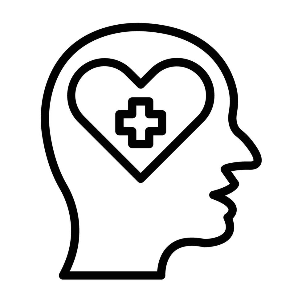 Wellbeing Line Icon Design vector