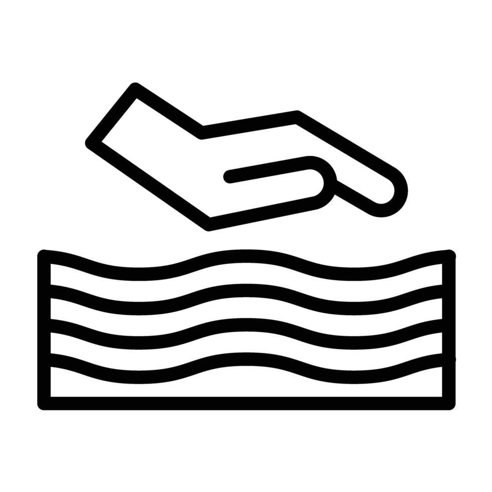 Comforter Line Icon Design vector