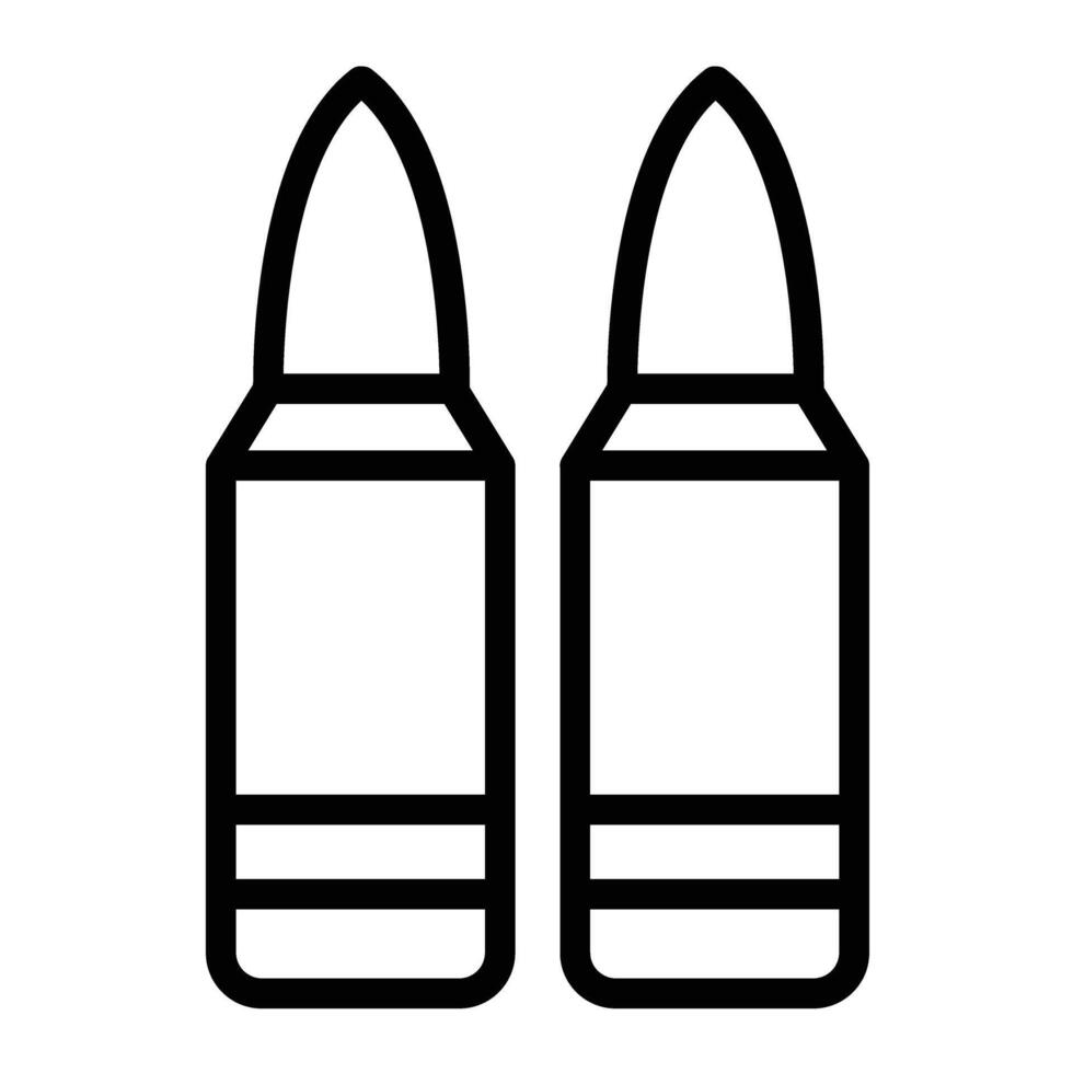 Ammo Line Icon Design vector