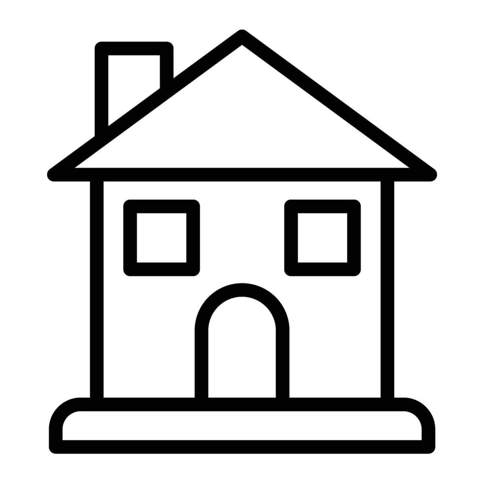Lodge Line Icon Design vector