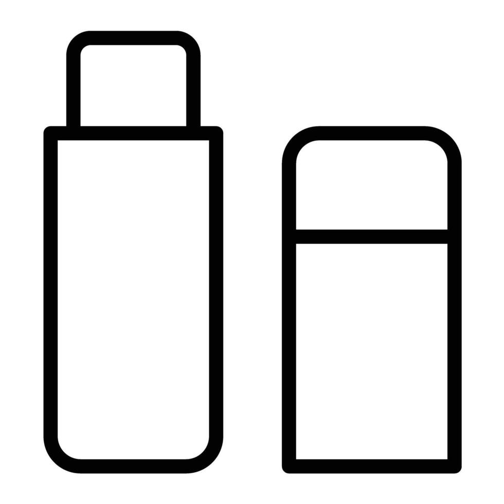 Lip Balm Line Icon Design vector