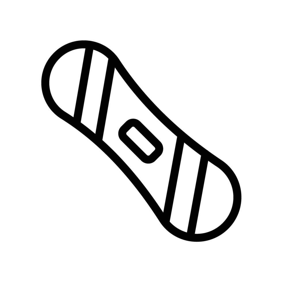 Snowboard Line Icon Design vector