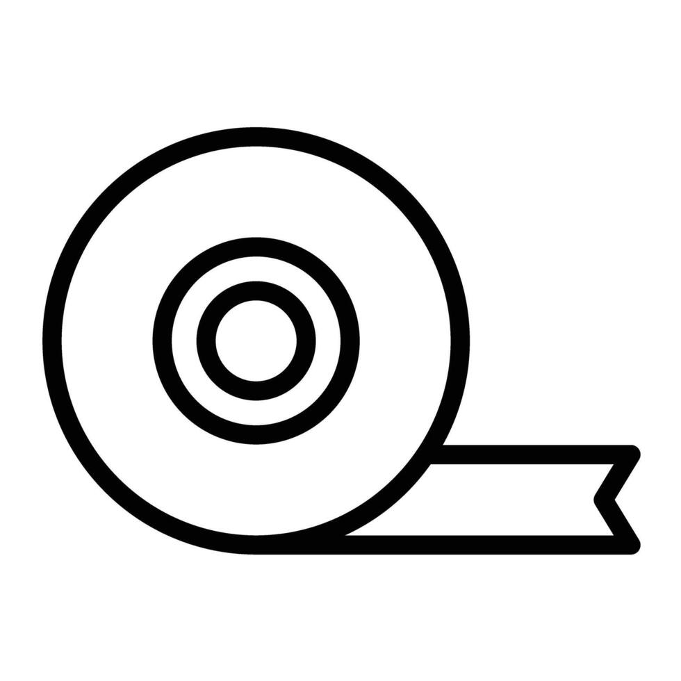 Insulating Tape Line Icon Design vector