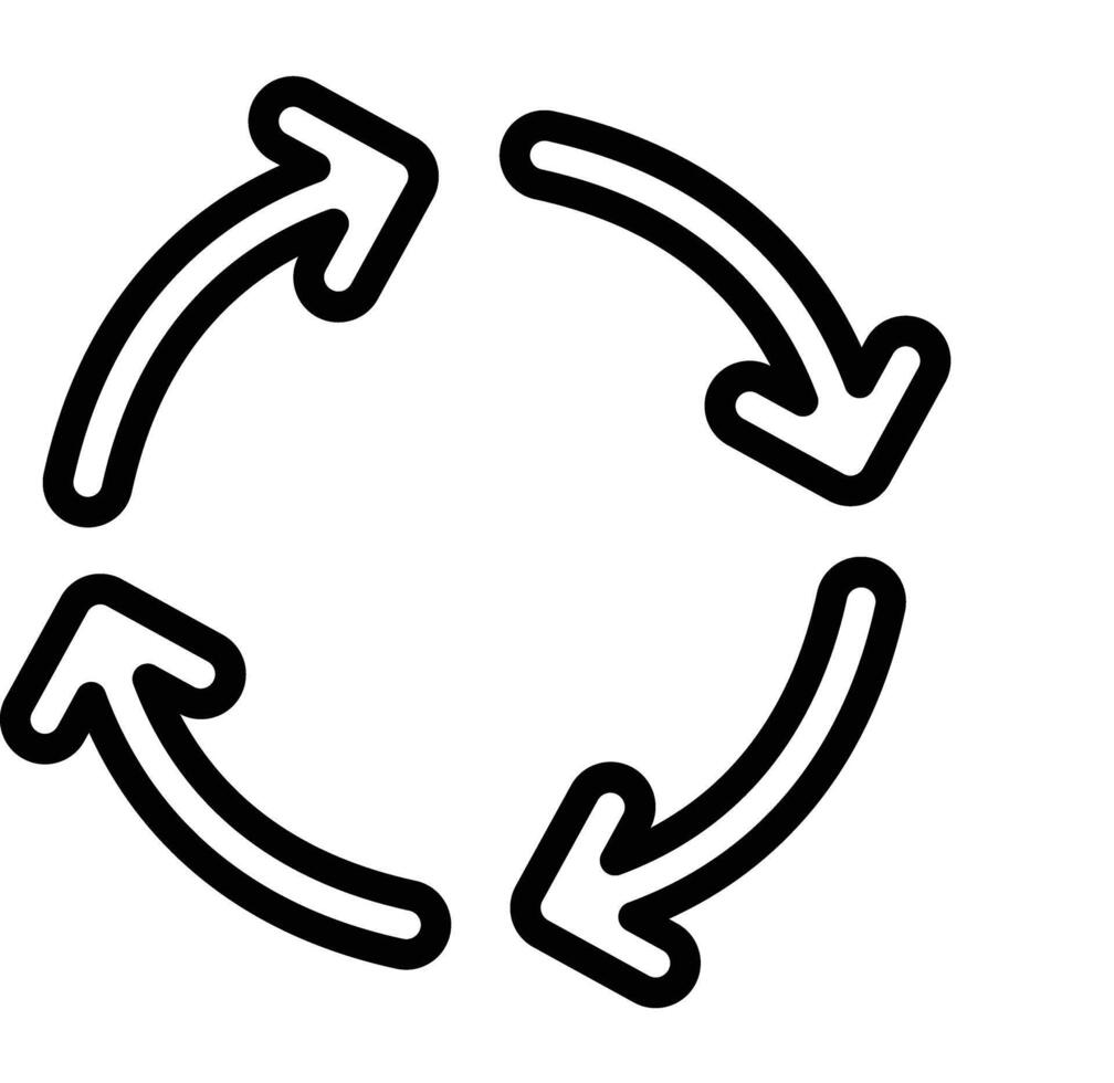 Roundabout Line Icon design vector