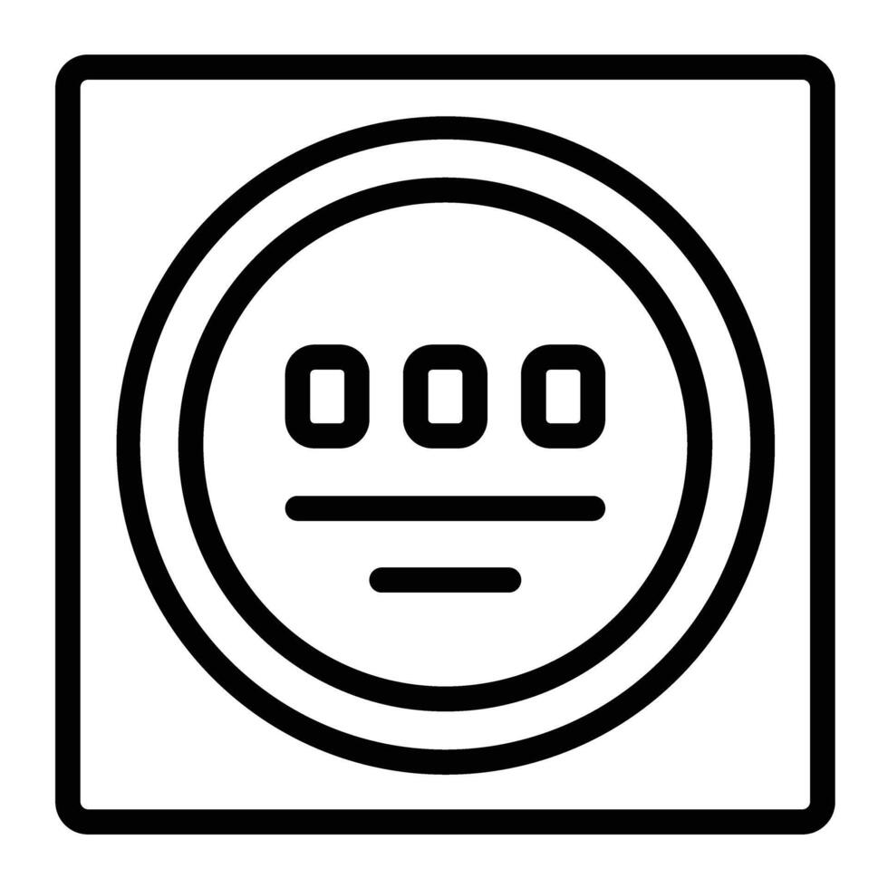 Counter Line Icon Design vector