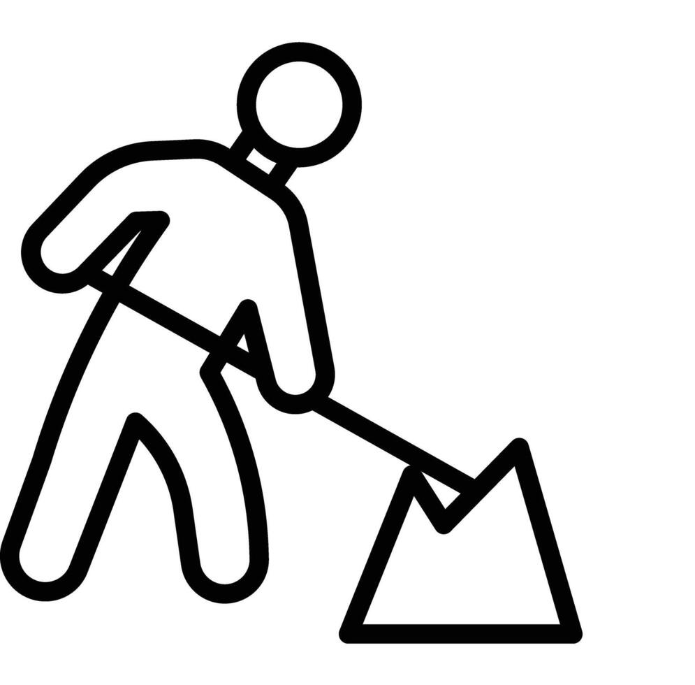 Roadworks Line Icon design vector