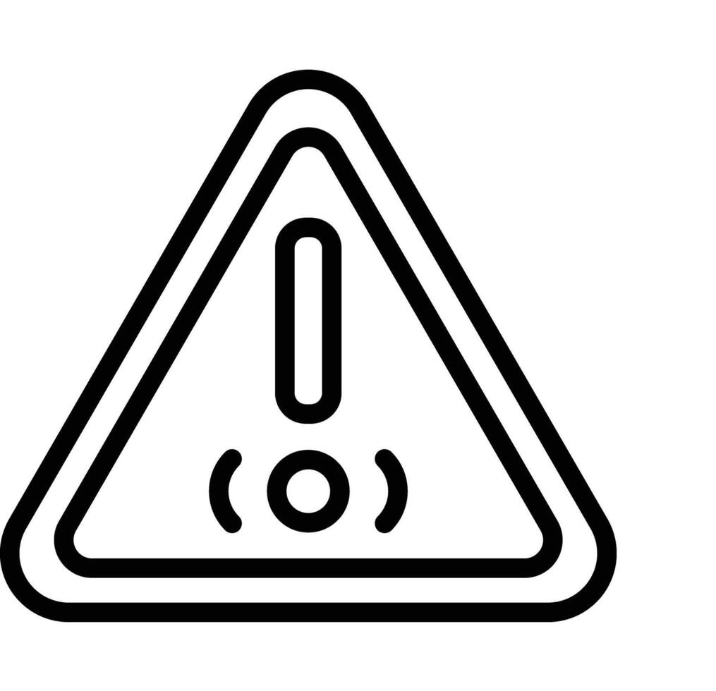 Caution Line Icon design vector