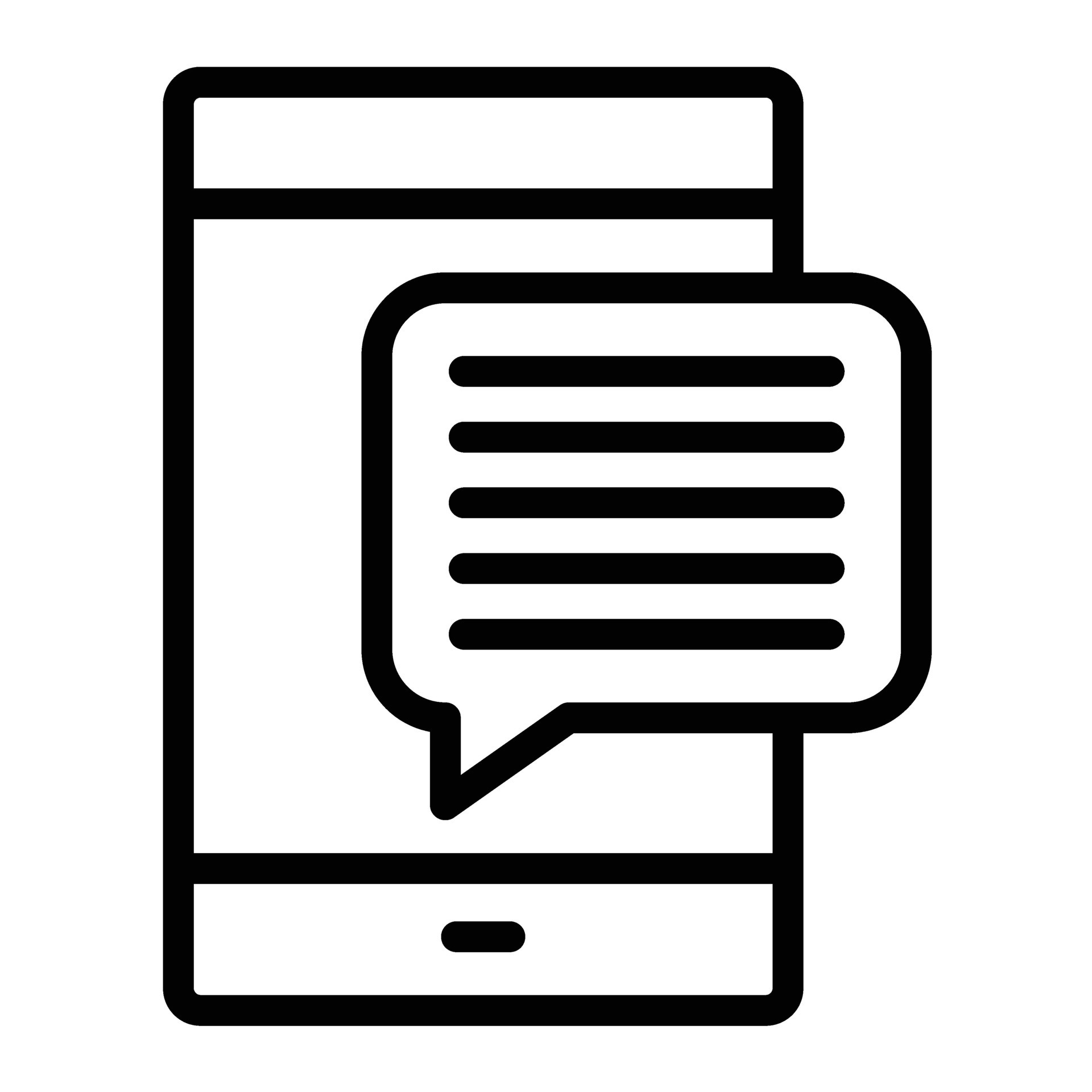 Messages line icon design 46537405 vector art at vecteezy