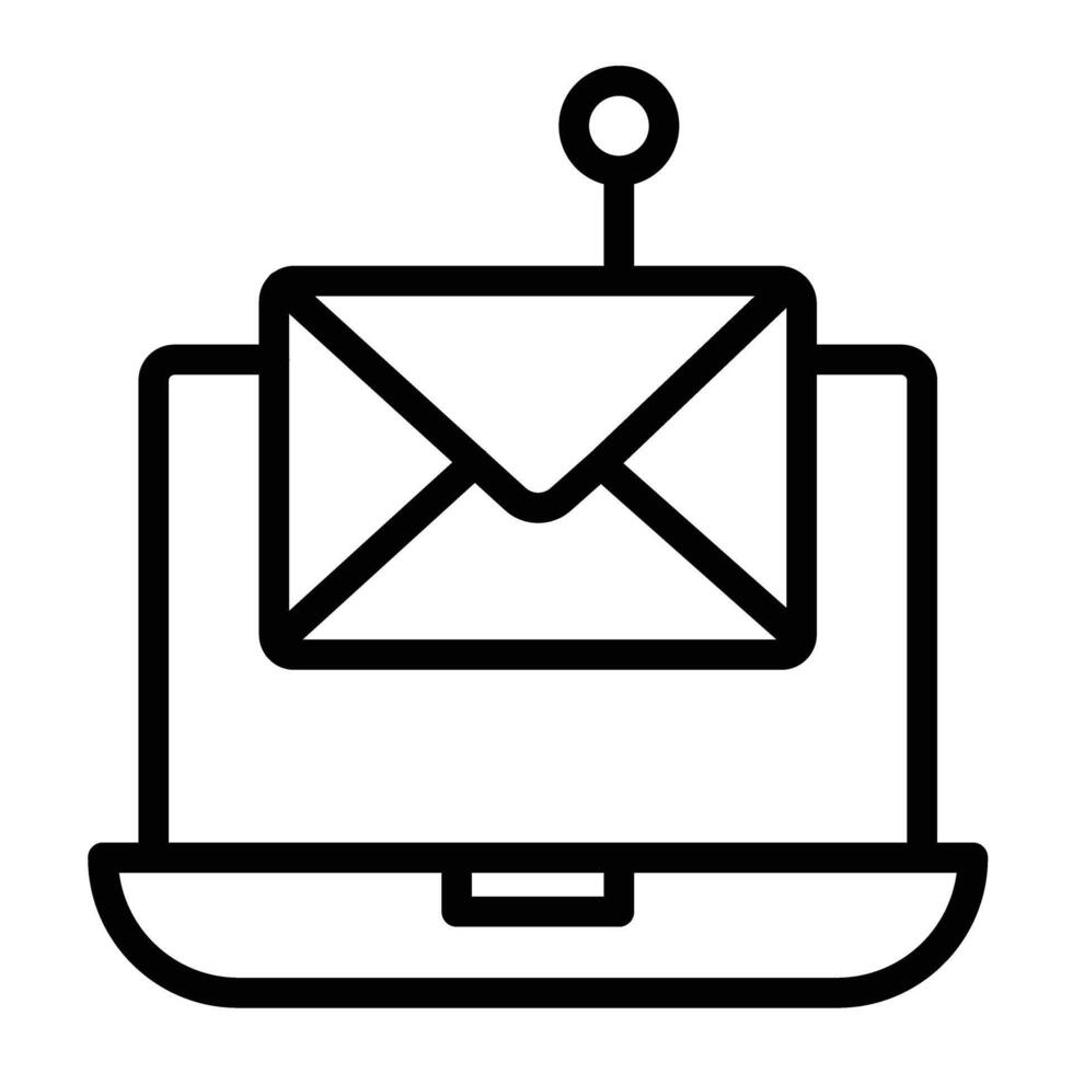 Phishing Line icon design vector