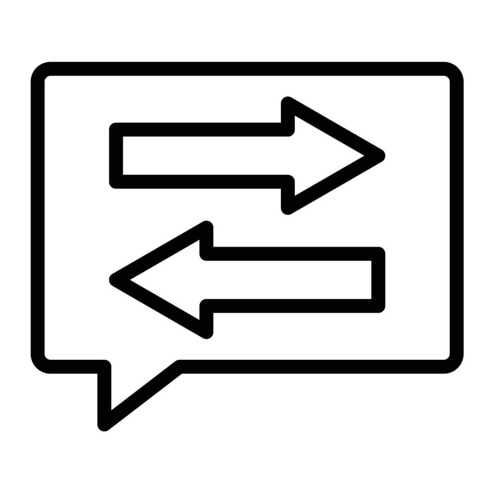 Directional Arrows Line icon design vector