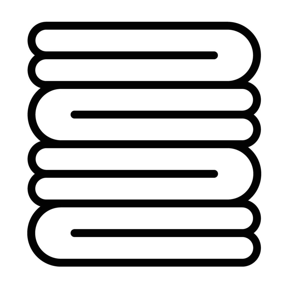 Blanket Line Icon Design vector