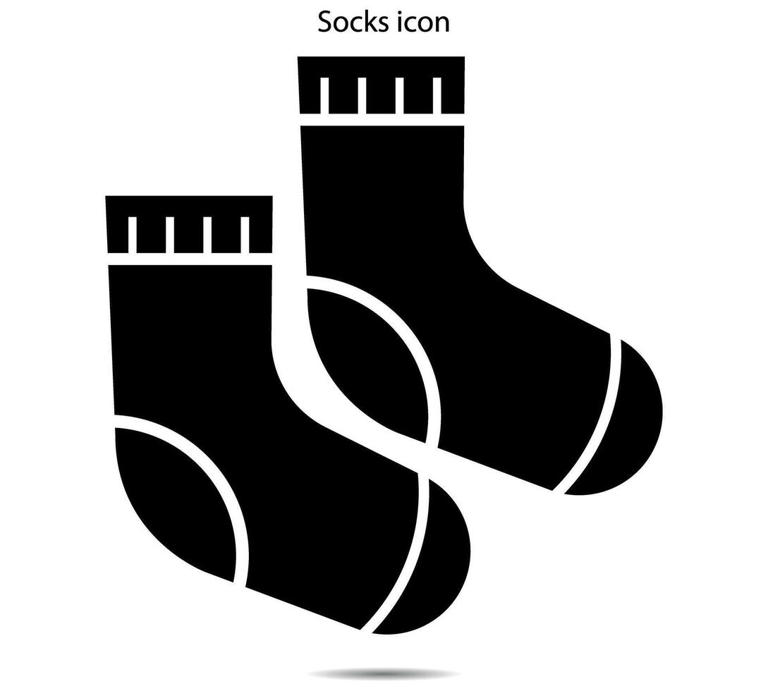 Socks icon, illustrator on background vector
