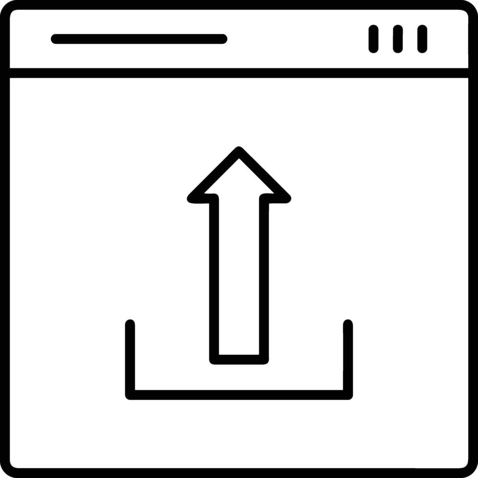 Upload icon symbol image vector