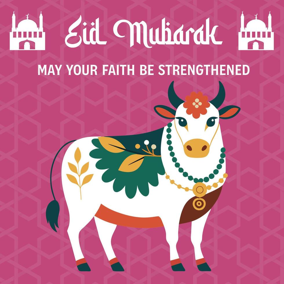 Eid Ul Adha Poster. vector
